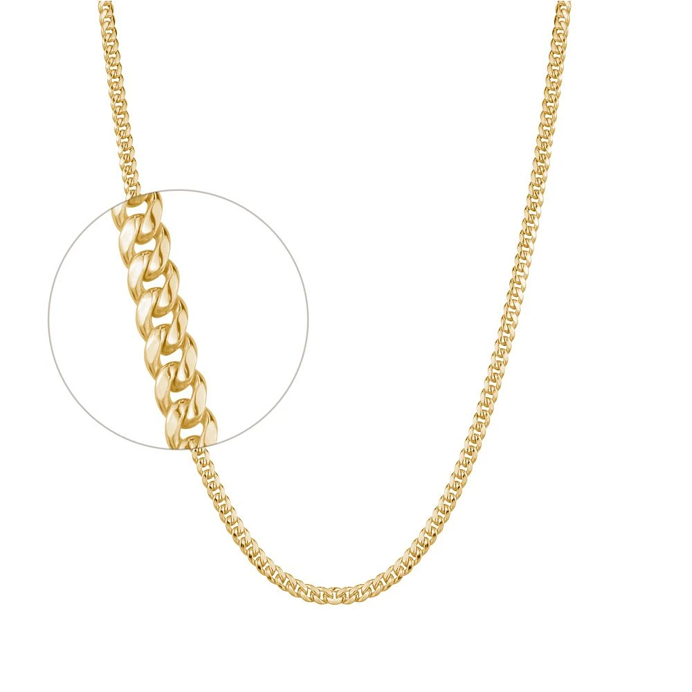 10K YELLOW GOLD CHAIN – 20’’X3MM