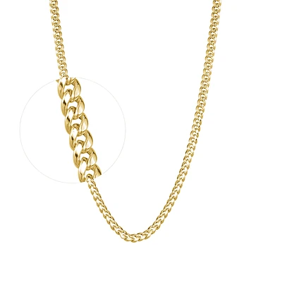 10K YELLOW GOLD BRACELET - 8.5''X3.