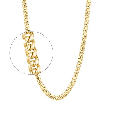 10K YELLOW GOLD CHAIN – 20''X4.5MM