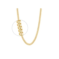 10K YELLOW GOLD CHAIN – 24''X4.5MM