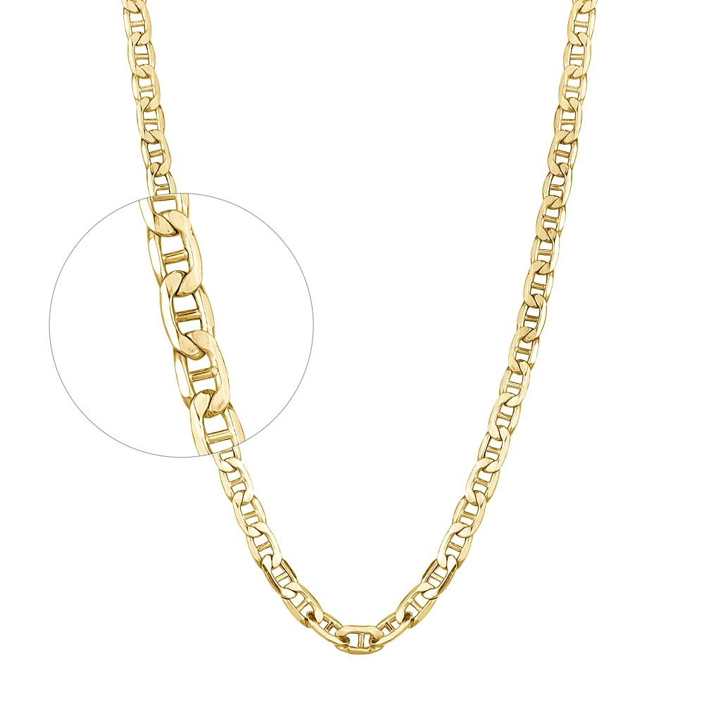 10K YELLOW GOLD CHAIN – 22’’X4MM