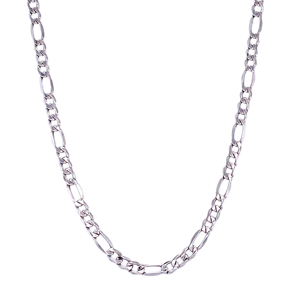 10K WHITE GOLD CHAIN – 18’’X4MM