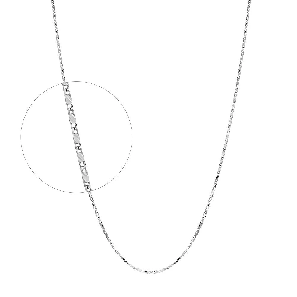 10K WHITE GOLD CHAIN – 18’’X1MM