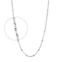 10K WHITE GOLD CHAIN – 18’’X2MM