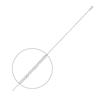 10K WHITE GOLD CHAIN – 16’’X2MM