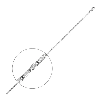 WHITE GOLD BRACELET – 7’’X3MM