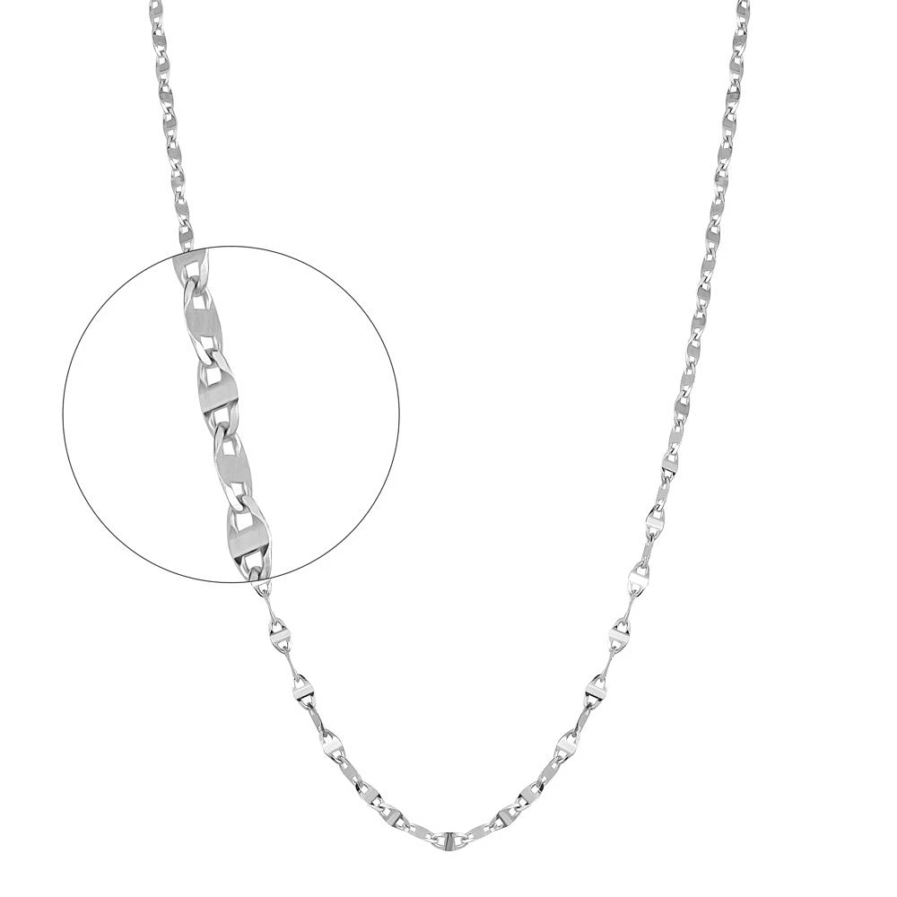 CHAÎNE EN OR BLANC 10K – 16’’X3MM