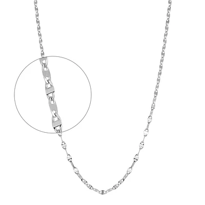 10K WHITE GOLD CHAIN – 16’’X3MM