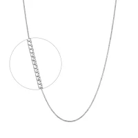 10K WHITE GOLD CHAIN – 20’’X1MM