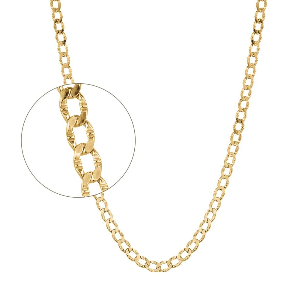 10K YELLOW GOLD CHAIN – 20’’X4MM