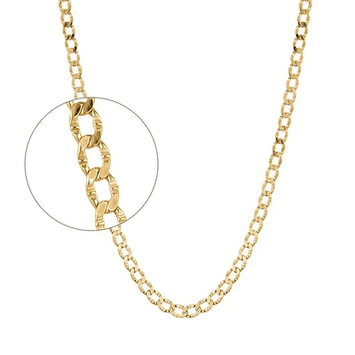 10K YELLOW GOLD CHAIN – 20’’X4MM