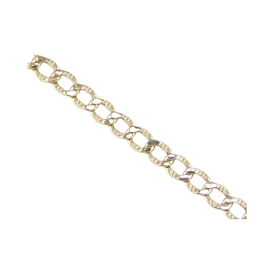 TWO-TONE GOLD CHAIN – 20’’X4.5MM