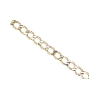 TWO-TONE GOLD CHAIN – 20’’X4.5MM