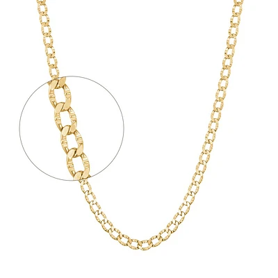 10K YELLOW GOLD CHAIN – 20’’X6MM