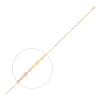 CHAÎNE OR 3 TONS 10K - 10'' X 3MM