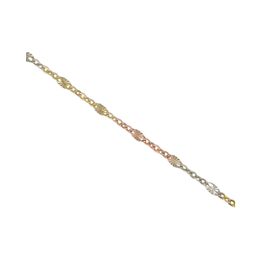 10K 3 TONES GOLD CHAIN – 18’’