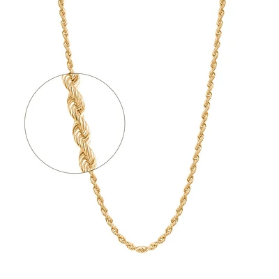 10K YELLOW GOLD CHAIN – 22’’