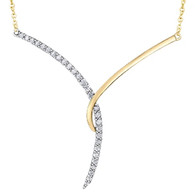 DIAMONDS 10K GOLD NECKLACE