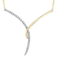 DIAMONDS 10K GOLD NECKLACE