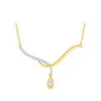 10K GOLD NECKLACE WITH DIAMONDS