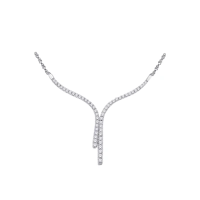 10K WHITE GOLD NECKLACE