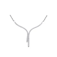 10K WHITE GOLD NECKLACE