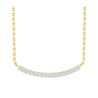 COLLIER À DIAMANTS EN OR JAUNE 10K