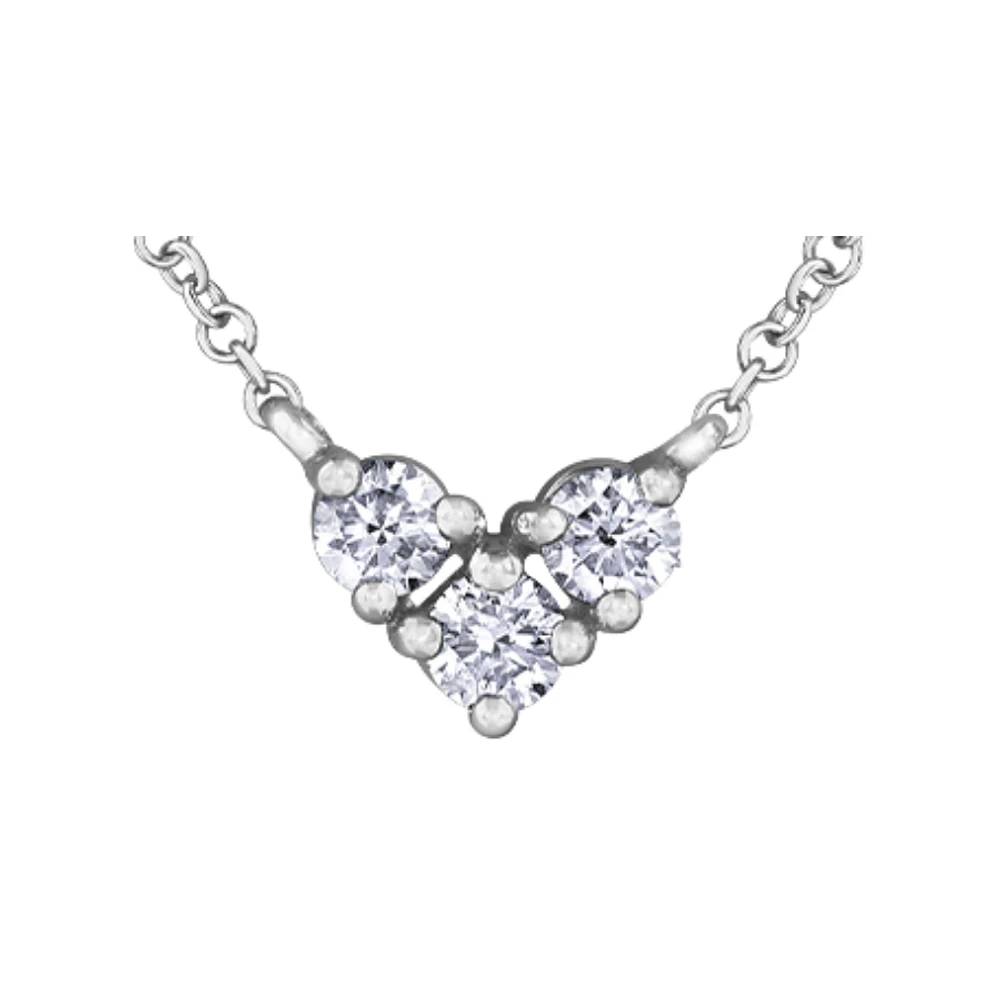 10K WHITE GOLD DIAMOND NECKLACE