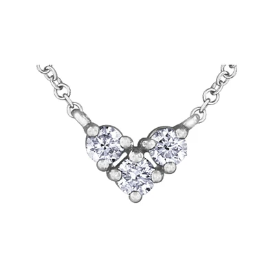 10K WHITE GOLD DIAMOND NECKLACE