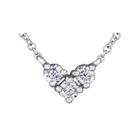 10K WHITE GOLD DIAMOND NECKLACE