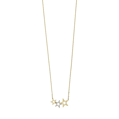 10K YELLOW GOLD NECKLACE – 17
