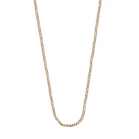 10K 3 TONE GOLD NECKLACE - 17''