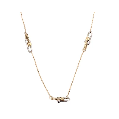 COLLIER EN OR 2 TONS 10K – 18