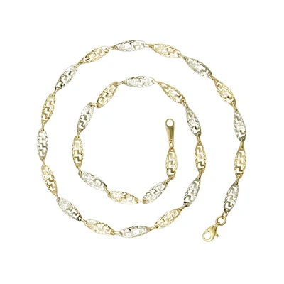 10K 2 TONE GOLD NECKLACE