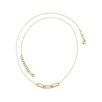 COLLIER EN OR 2 TONS 10K – 18’’