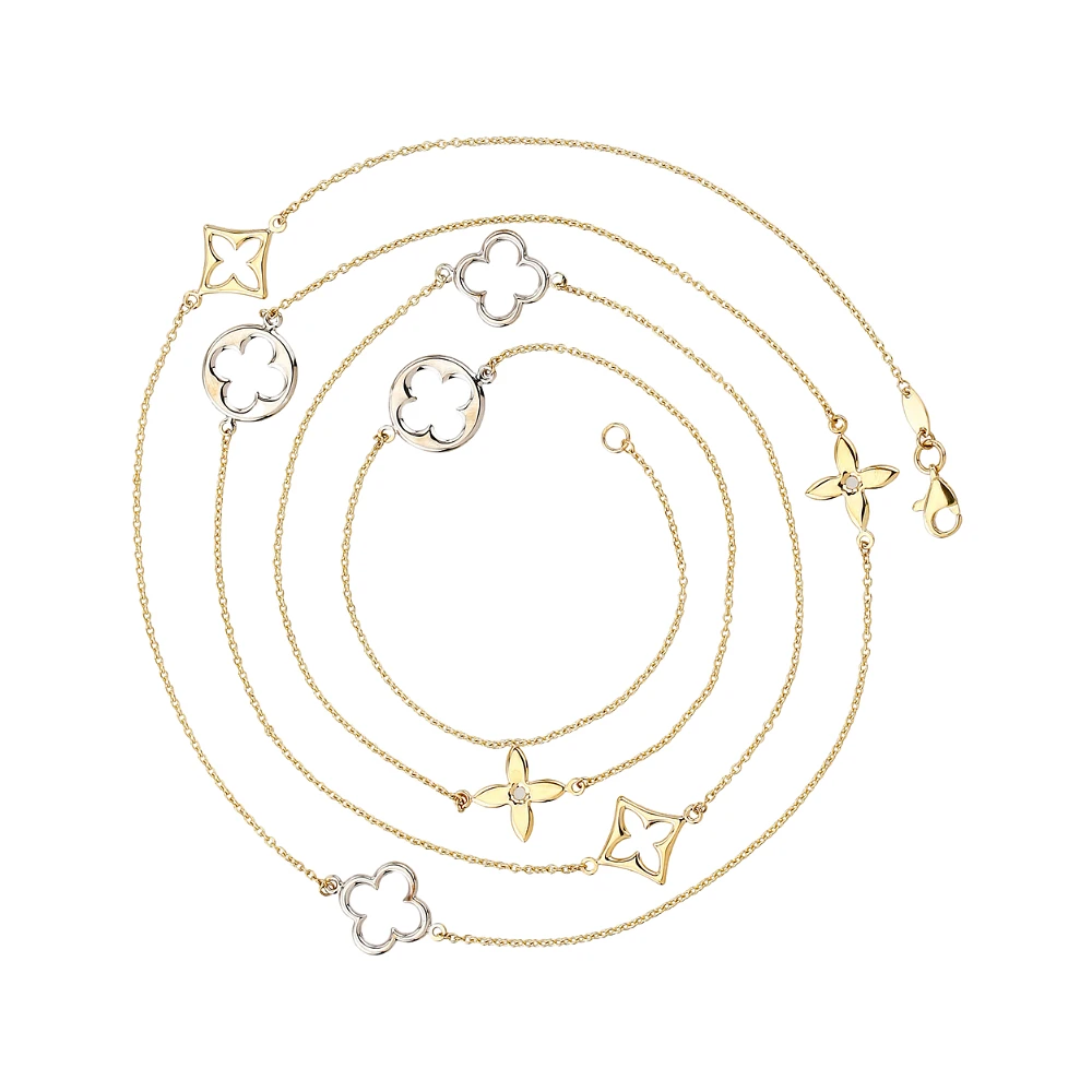 10K 2-TONE GOLD NECKLACE – 36’’