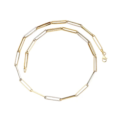COLLIER EN OR 2 TONS 10K - 18''