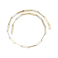 COLLIER EN OR 2 TONS 10K - 18''