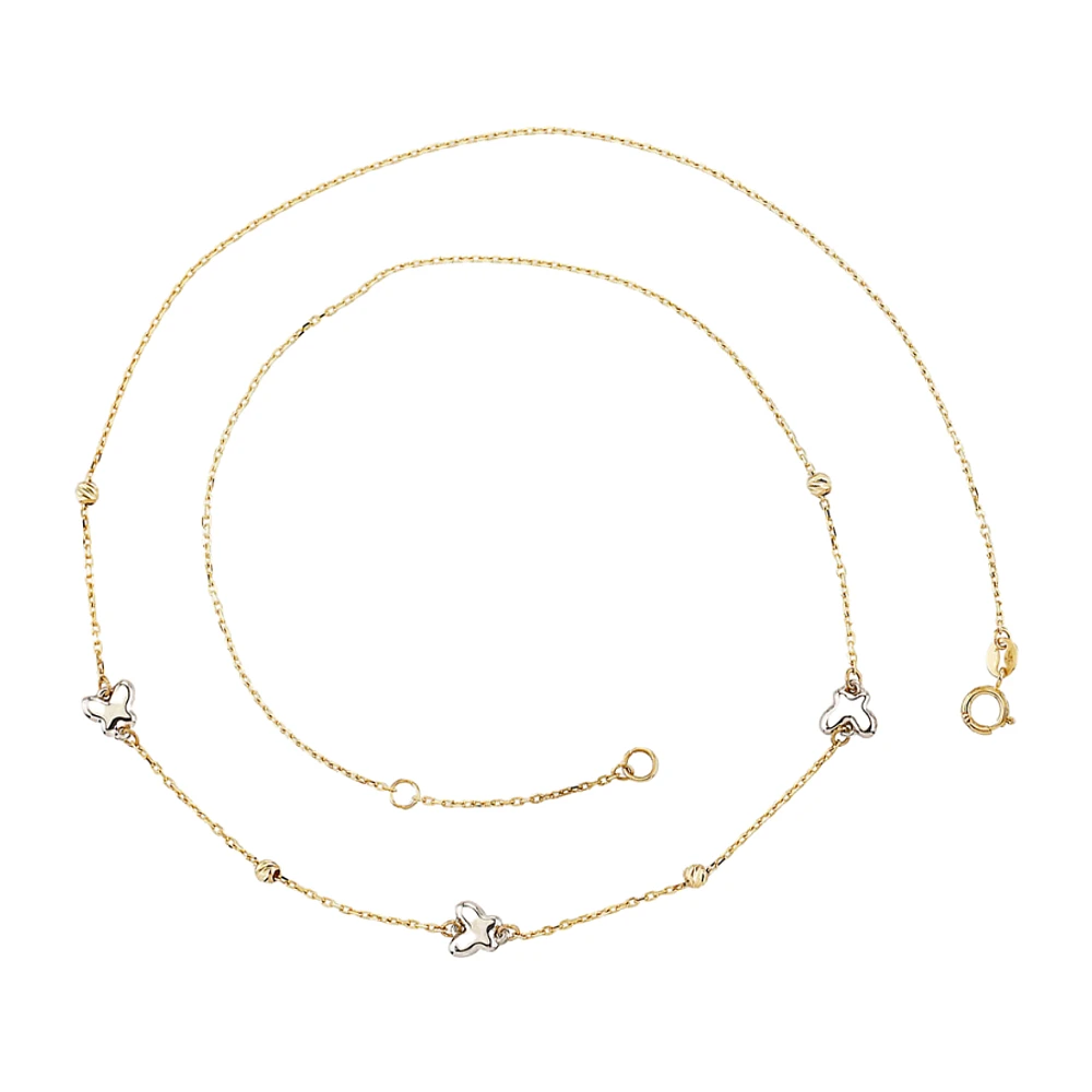 COLLIER OR DEUX TONS 10K - 18''