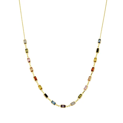 14K YELLOW GOLD NECKLACE - 18''