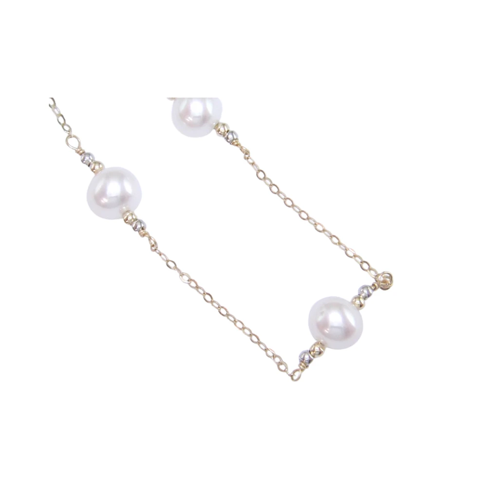 2 TONE GOLD NECKLACE - 18''