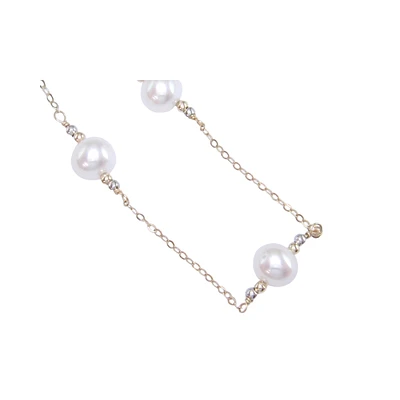 2 TONE GOLD NECKLACE - 18''