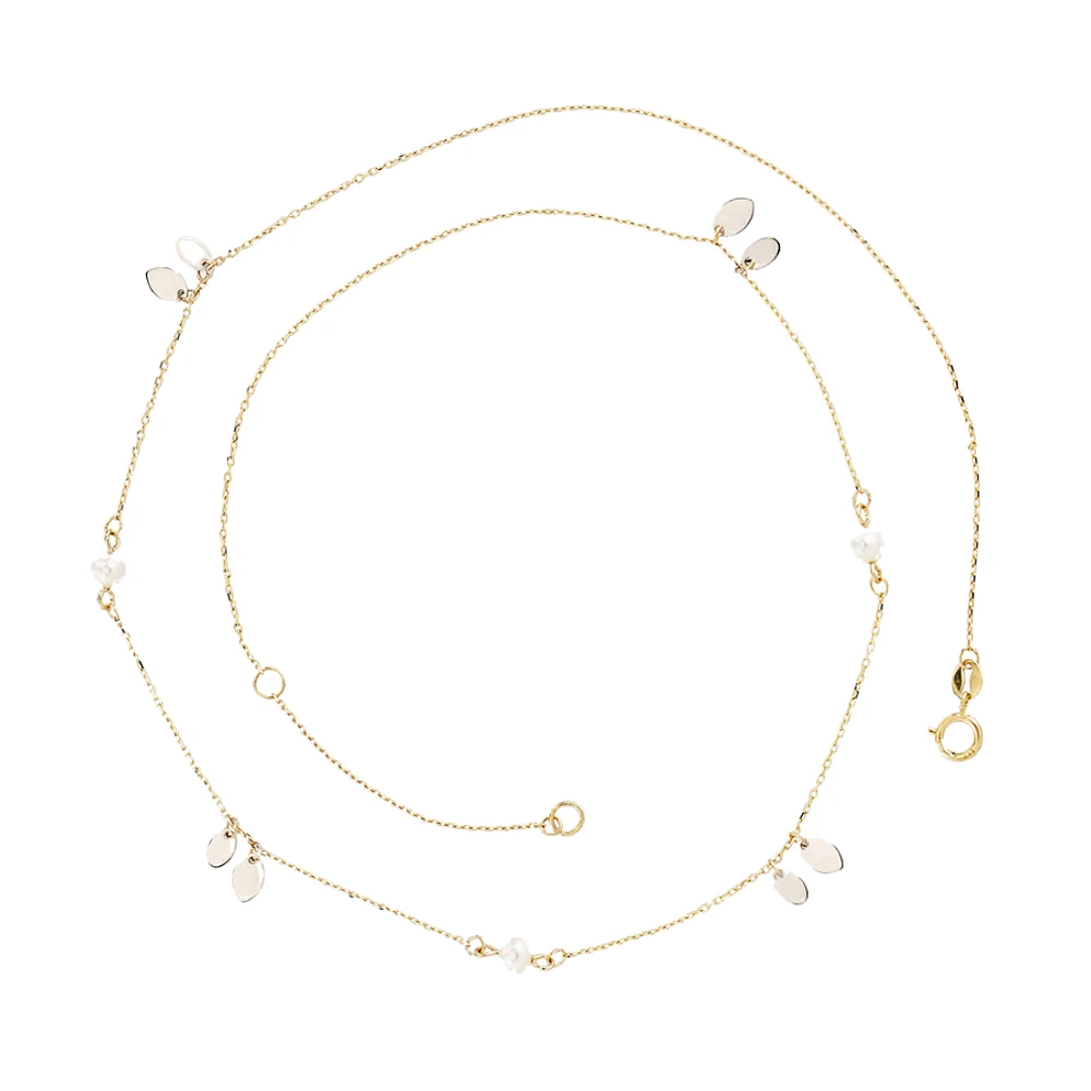 10K 2 TONE GOLD NECKLACE - 18''