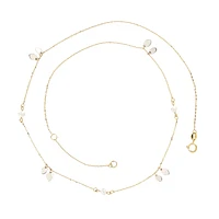 10K 2 TONE GOLD NECKLACE - 18''