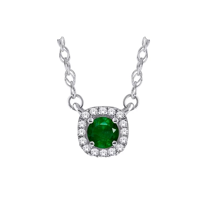 10K WHITE GOLD NECKLACE