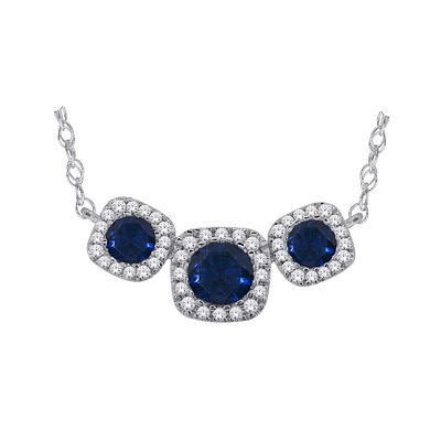 10K WHITE GOLD NECKLACE - 18''