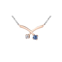 14K GOLD NECKLACE WITH TANZANITE
