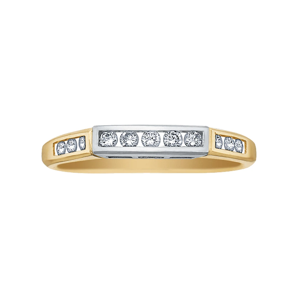 14K 2-TONE GOLD BAND