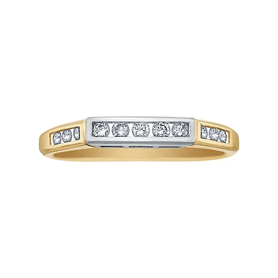 14K 2-TONE GOLD BAND