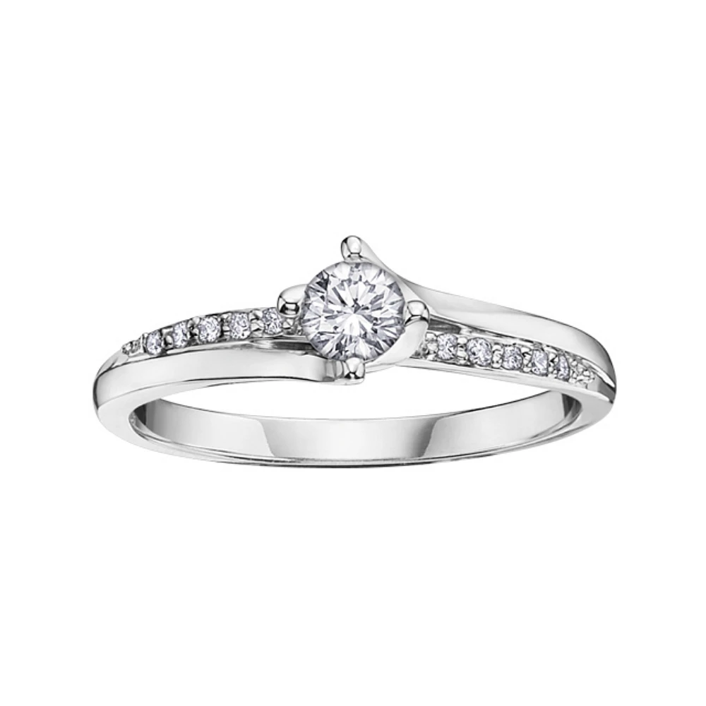 JONC OR BLANC 14K